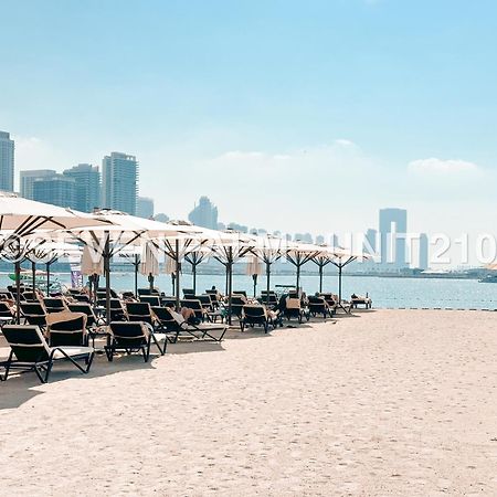 Luxus-Studio Mit Private Beach In Top-Lage, Meerblick & Infinity Pool! Dubai Esterno foto