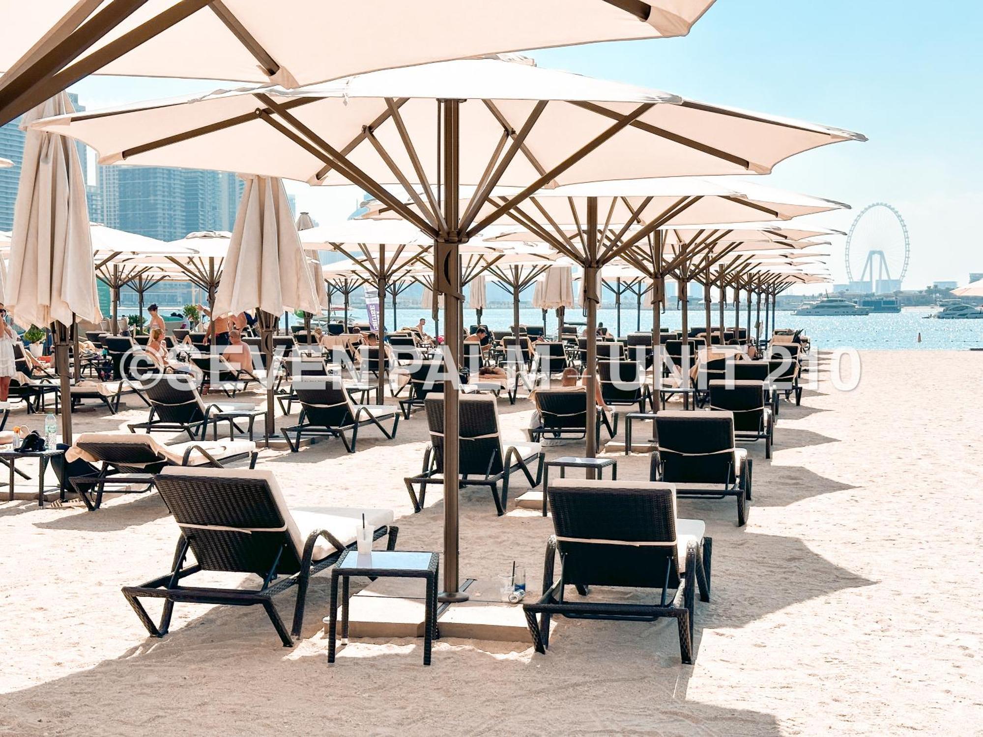 Luxus-Studio Mit Private Beach In Top-Lage, Meerblick & Infinity Pool! Dubai Esterno foto